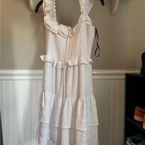 Forever 21 White Ruffled Kids Dress